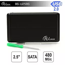 Карман для HDD PrologiX BS-U25BS Black - фото Карман для HDD PrologiX BS-U25BS Black