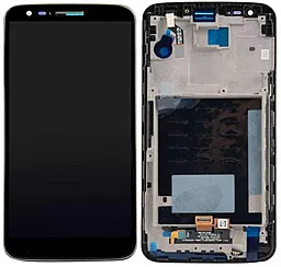 Дисплей LG G2 (D800, D801, D803, VS980, F320, LS980) (34 pin) з тачскріном і рамкою, Black - фото Дисплей LG G2 (D800, D801, D803, VS980, F320, LS980) (34 pin) з тачскріном і рамкою, Black