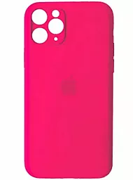 {"ru": "Чехол", "uk": "Чохол"} Silicone Case Full Camera for Apple iPhone 11 Pro Hot Pink