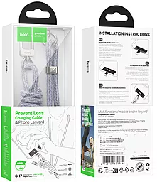 Кабель Hoco GH7 Elegant USB Type-C - Type-C 60w 3a 1.8м PD cable Blue - миниатюра 6 Кабель Hoco GH7 Elegant USB Type-C - Type-C 60w 3a 1.8м PD cable Blue - миниатюра 6