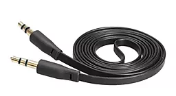 Аудіо кабель TCOM Flat AUX mini Jack 3.5mm M/M Cable 5 м black - мініатюра 3