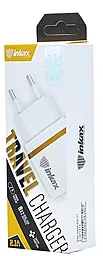 Сетевое зарядное устройство Inkax 2 USB 2.1A White (CD-11) - миниатюра 4