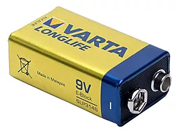 Батарейка Varta 6LR61 (крона) Longlife 1шт - миниатюра 4