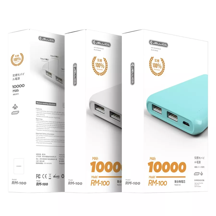 Повербанк Jellico RM-100 10000 mAh Blue - фото 3