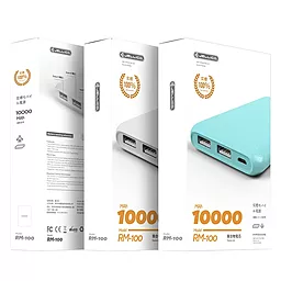 Повербанк Jellico RM-100 10000 mAh Blue - миниатюра 3 Повербанк Jellico RM-100 10000 mAh Blue - миниатюра 3