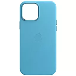 Чехол Apple Leather Case with MagSafe for iPhone 13 Pro Max Blue