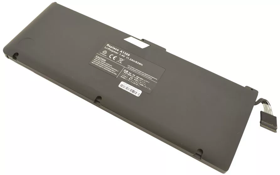 Аккумулятор для ноутбука Apple A1309 MacBook Pro 17" 2009-2010 / 7.4V 11200mAh / Black - фото 1