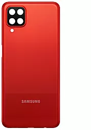 Задняя крышка корпуса Samsung Galaxy A12 A125 / Galaxy A12s A127 / Galaxy M12 M125 со стеклом камеры Red