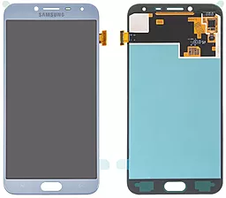 Дисплей Samsung Galaxy J4 J400 з тачскріном, оригінал, Blue