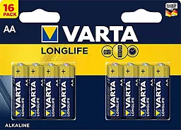 Батарейки Varta AA (LR6) Longlife 16шт - фото Батарейки Varta AA (LR6) Longlife 16шт