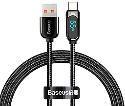 Кабель Baseus Display Fast Charging Data USB-A - Type-C 66w 6a 1м Huawei SCP cable Black (CASX020001) - фото Кабель Baseus Display Fast Charging Data USB-A - Type-C 66w 6a 1м Huawei SCP cable Black (CASX020001)