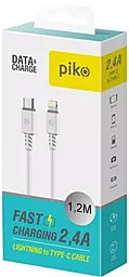 USB PD Кабель Piko USB Type-C - Lightning Cable White (CB-TL11) - мініатюра 2