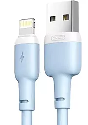 Кабель XO NB208 Liquid Silicone USB-A - Lightning 12w 2.4a 1м cable Blue