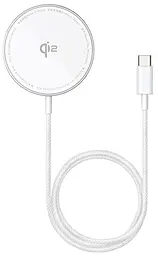Беспроводное (индукционное) зарядное устройство Baseus Simple Mini4 Air Magnetic 15w wireless charger white (P10278200S11-00) - фото Беспроводное (индукционное) зарядное устройство Baseus Simple Mini4 Air Magnetic 15w wireless charger white (P10278200S11-00)