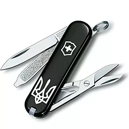 Мультитул Victorinox Classic SD Ukraine (0.6223.3_T0010r) Black Тризуб - фото Мультитул Victorinox Classic SD Ukraine (0.6223.3_T0010r) Black Тризуб