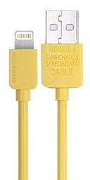 USB Кабель Remax Light Lightning Cable Yellow (RC-006i)