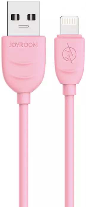 Кабель Joyroom S116 Young USB-A - Lightning 12w 2.4a 1м cable Pink - фото 1