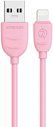 Кабель Joyroom S116 Young USB-A - Lightning 12w 2.4a 1м cable Pink - фото Кабель Joyroom S116 Young USB-A - Lightning 12w 2.4a 1м cable Pink