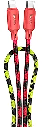 Кабель Hoco X116 Meridian USB Type-C - Lightning 27w 3a 1м PD cable Gradient Red Mix - фото Кабель Hoco X116 Meridian USB Type-C - Lightning 27w 3a 1м PD cable Gradient Red Mix