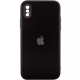 Чехол Epik TPU+Glass Matte Candy Full camera Apple iPhone X, iPhone XS Black