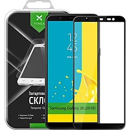 Захисне скло Vinga Full Glue Samsung J810 Galaxy J8 2018 Black (VTPGSJ810)