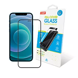 Защитное стекло Global Full Glue Apple iPhone 12 Black (1283126506369)