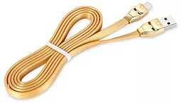 Кабель Hoco U14 Steel man USB-A - Type-C 12w 2.4a 1.2м cable Gold - мініатюра 4 Кабель Hoco U14 Steel man USB-A - Type-C 12w 2.4a 1.2м cable Gold - мініатюра 4