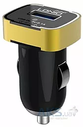Автомобільний зарядний пристрій LDNio USB Car Charger 2.1A Lightning Black/Gold (DL-C211)