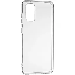 Чехол Silicone Case WS для Samsung Galaxy S20 (G980) Transparent