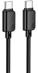 Кабель Hoco X113 Beneficio USB Type-C - Type-C 60w 3a 1м PD cable Black - фото Кабель Hoco X113 Beneficio USB Type-C - Type-C 60w 3a 1м PD cable Black