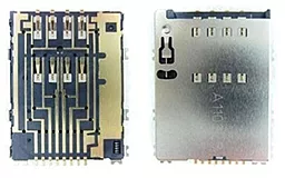 Коннектор SIM-карты Samsung S5250 / S5750 / P5100 / P6800 / P7500 / P7510 Original