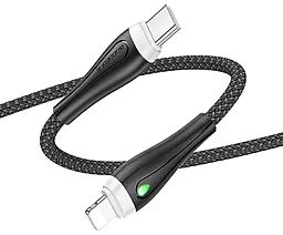 USB PD Кабель Borofone BX100 Advantage 27w 3a USB Type-C - Lightning cable black - мініатюра 2