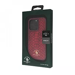 Чехол Santa Barbara Polo and Racquet Club Knight Leather Case для Apple iPhone 15 Plus Red - миниатюра 3 Чехол Santa Barbara Polo and Racquet Club Knight Leather Case для Apple iPhone 15 Plus Red - миниатюра 3