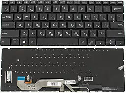 Клавиатура для ноутбука Asus UX362 series с подсветкой клавиш без рамки Black