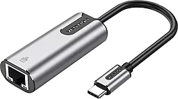 Мережева карта USB Type-C - RJ45 1000Mbps 0.15м чорний (CFNHB) - фото Мережева карта USB Type-C - RJ45 1000Mbps 0.15м чорний (CFNHB)