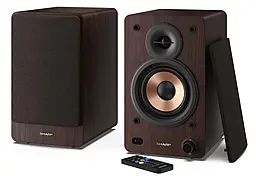 Колонки акустические Sharp CP-SS30 Brown - фото Колонки акустические Sharp CP-SS30 Brown