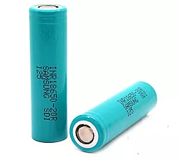 Аккумулятор Samsung 18650 Li-ion 3.6V (2000mAh) (ICR18650-20R) 1шт - фото Аккумулятор Samsung 18650 Li-ion 3.6V (2000mAh) (ICR18650-20R) 1шт
