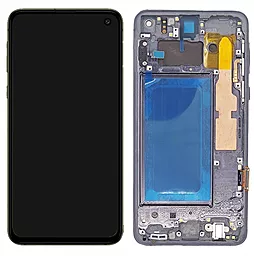 Дисплей Samsung Galaxy S10e G970 з тачскріном і рамкою, (OLED), Black