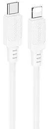 Кабель Borofone BX115 Lotto USB Type-C - Lightning 27w 3a 1м PD сable White - фото Кабель Borofone BX115 Lotto USB Type-C - Lightning 27w 3a 1м PD сable White