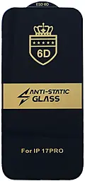 Захисне скло 1TOUCH 6D Anti-static для Apple iPhone 17 Pro (без упаковки) Black