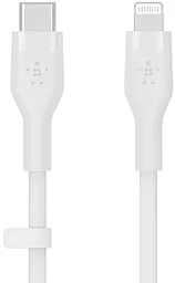 Кабель Belkin BoostCharge Flex USB Type-C - Lightning 20w 3a 2м PD сable White (CAA009bt2мWH) - фото Кабель Belkin BoostCharge Flex USB Type-C - Lightning 20w 3a 2м PD сable White (CAA009bt2мWH)