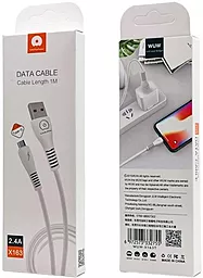 Кабель WUW X163 USB-A - Type-C 12w 2.4a 1м cable White - миниатюра 2 Кабель WUW X163 USB-A - Type-C 12w 2.4a 1м cable White - миниатюра 2