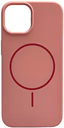 Чохол Silicone Case Full Fine Ring MagSafe для Apple iPhone 13 Pink - фото Чохол Silicone Case Full Fine Ring MagSafe для Apple iPhone 13 Pink