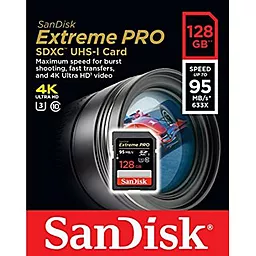 Карта памяти SanDisk SDXC 128GB Extreme Pro Class 10 UHS-I U3 (SDSDXPA-128G-G46) - миниатюра 3