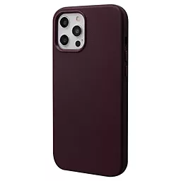 Чехол Wave Premium Leather Edition Case with MagSafe для Apple iPhone 12 Pro Max Deep Violet