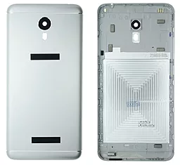 Задня кришка корпусу Meizu M3 Note (L681H) зі склом камери Original Silver - фото Задня кришка корпусу Meizu M3 Note (L681H) зі склом камери Original Silver