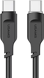 Кабель USB PD Usams 100w 5a 1.2m USB Type-C - Type-C cable black (US-SJ567)