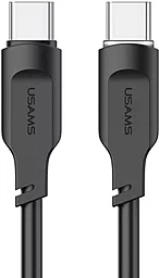 Кабель Usams Lithe Series USB Type-C - Type-C 100w 5a 1.2м PD cable Black (US-SJ567) - фото Кабель Usams Lithe Series USB Type-C - Type-C 100w 5a 1.2м PD cable Black (US-SJ567)
