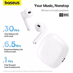 Навушники Baseus WX5 White - мініатюра 3