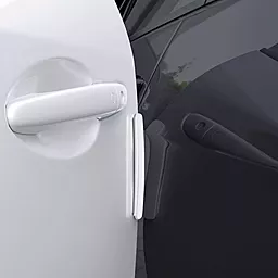 Захисні смужки Baseus Streamlined Car Door Bumper Strip 4шт White (CRFZT-02) - мініатюра 5